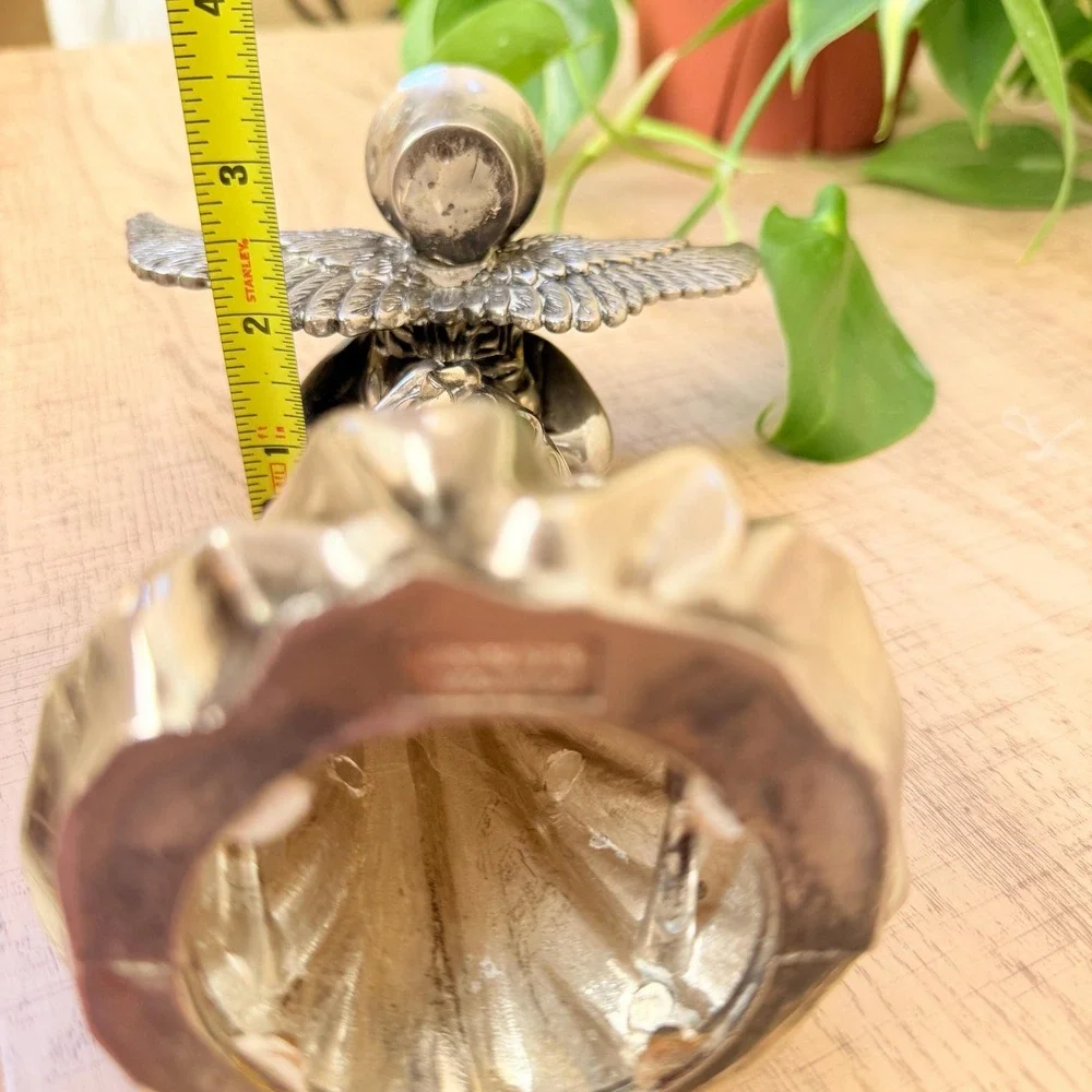 Vintage International Silver Company Angel Silver Plated Taper Candle Holder